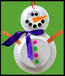 Making a snowman with paper plates is easy holiday party craft project nyc