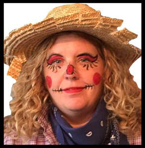 Scarecrow facepainting for Halloween party entertainment in Long Island NY